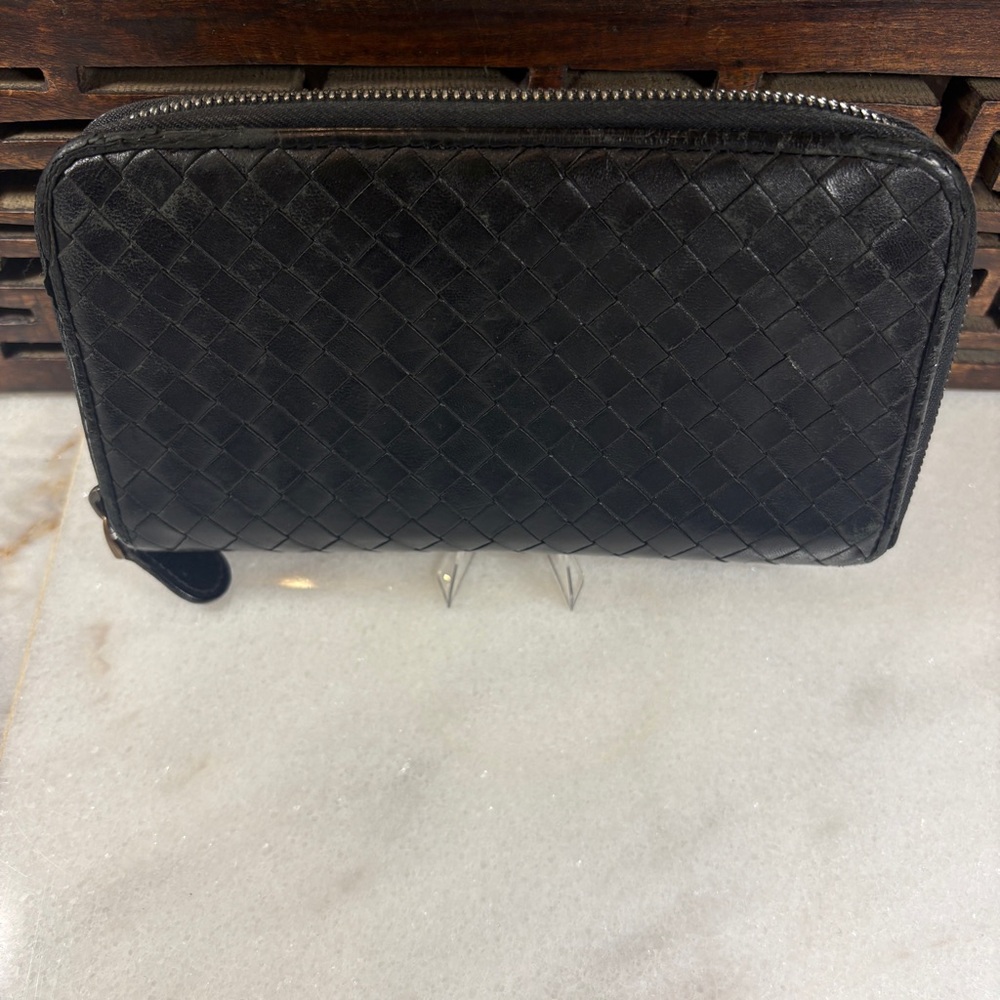 Bottega Veneta Nappa Intrecciato Zip Around Wallet